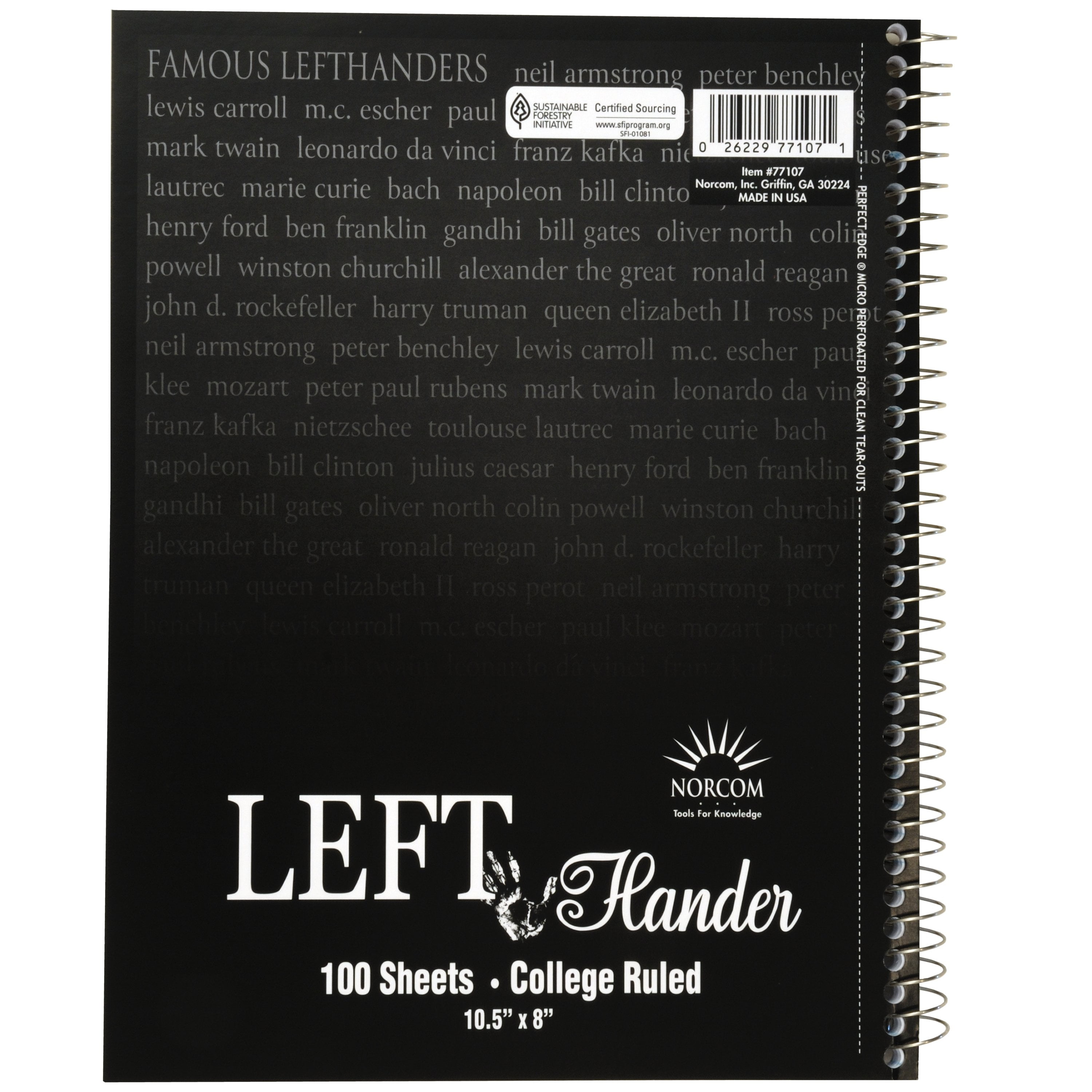 Lefty's The Left Hand Store 2 SMALL LEFT-HANDED GRAPH PAPER SPIRAL