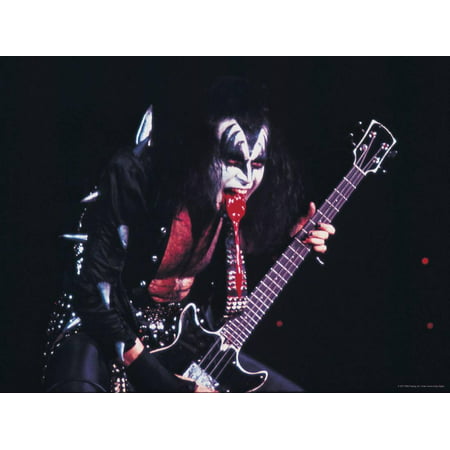 KISS - Gene Simmons Blood 1973 Poster Wall Art By Epic Rights