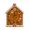 Gingerbread House, variant on 11 Inch Unique Shaped Christmas Resin Clock,Silent Quartz Decorative Clock,Dual‑Use Fridge Magnet & Tabletop Festive Ornament,Santa Claus Figurine,Holiday Home Office Xmas Decor Gift
