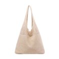 thumbnail image 1 of Guardurnaity Bolso de mano de punto para mujer Ligero y elegante funcional Hombro cómodo Gorra de playa de verano Secado rápido blanco Bolsas de mensajero y de hombro albaricoque beige, 1 of 6