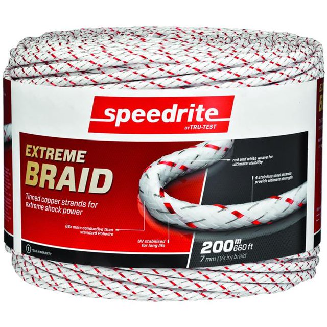 Speedrite 814540 660 Pi. Polyrope Tressé Extrême - Blanc