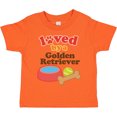thumbnail image 3 of Inktastic Golden Retriever Loved by a Boys or Girls Toddler T-Shirt, 3 of 5