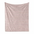 thumbnail image 1 of Neutral Color Soft Flannel Fleece Blanket, Pastel Easter Eggs Dusty Pink Tones Repetitive Order Pattern Graphic, Cozy Plush for Indoor and Outdoor Use, 70" x 90", Baby Pink and Blush, by Ambesonne, 1 of 6