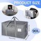 thumbnail image 2 of 3 Pack 90L Large Moving Bags, Waterproof Clothes Storage Bags Large Storage Bag, 2 of 5