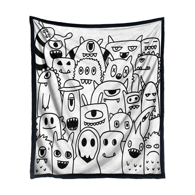 WUSUOWEI 1PC DIY Coloring Blanket,Color Your Own Blankets,Customizable Washable Colorings Blanket Kits,Coloring Mat,Creating Colorings Blankets for Adults,Art Activity Home Decoration