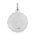 thumbnail image 4 of Auriga 925 Sterling Silver Rhodium-plated Confirmation Disc Charm for Women (L-17 mm, W-16 mm), 4 of 6