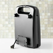 Mainstays 4 Slice Waffle Maker with Removable Plates, Non-Stick, Black Matte Finish