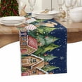 thumbnail image 6 of Christmas Tree Cotton Linen Table Runner for Dining Kitchen, Winter Snowflake Xmas Gingerbread Wedding Outdoor Party Tablerunners Decoration, Dresser Scarf Coffee Tablecloth Runners 13x108 Inches, 6 of 9