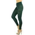 thumbnail image 5 of ToBeInStyle Women's Comfy Bold Color Footless Tights - Forest Green - One Size, 5 of 6