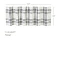 thumbnail image 7 of VHC Brands Woven Plaid Farmhouse Kitchen Valance Curtain, Black, 19x61, 7 of 7