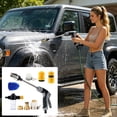 thumbnail image 5 of WWV High Pressure Hose Nozzle Sprayer Multi Function Water Jet with 3 Spray Modes Fits 1/2 and 3/4 Hoses for Car Wash Garden Patio Window Cleaning Kit, 5 of 7