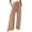 ZA-Khaki-wiyuqeen capri pants, variant on Womens Palazzo Pants Casual Wide Leg Trousers with Cuff Hem Elastic Waist Drawstring Summer Trousers Pocket Lounge Pant