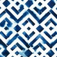 thumbnail image 2 of Popp, Grace 12x12 White Modern Wood Framed Museum Art Print Titled - Cobalt Watercolor Tiles II, 2 of 4