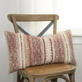 thumbnail image 6 of Rizzy Home Stripe 14" x 26" Textured Cotton Pillow Cover-Rust/Natural, 6 of 6