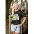 thumbnail image 3 of Motivational Think Positive Flowers Women's Graphic T Shirt Tees Brisco Brands S, 3 of 5