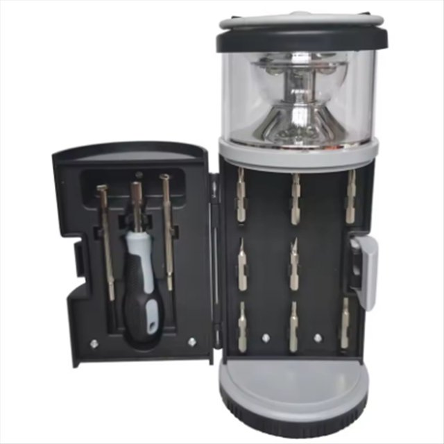 Luz de Emergencia con Kit de Herramientas, Linterna Portátil para Exteriores, Ideal para Pesca, Camping, Pesca, Senderismo, Iluminación.