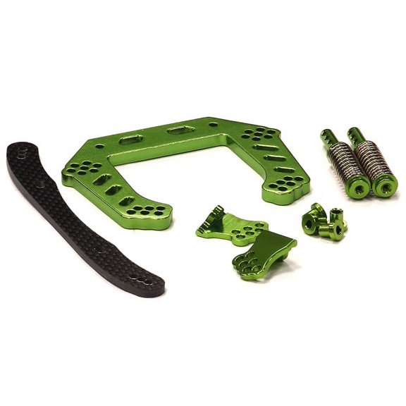 Integy RC Toy Model Hop-ups T8082GREEN 09 Alloy Front Shock Tower for Rustler (XL5, VXL)