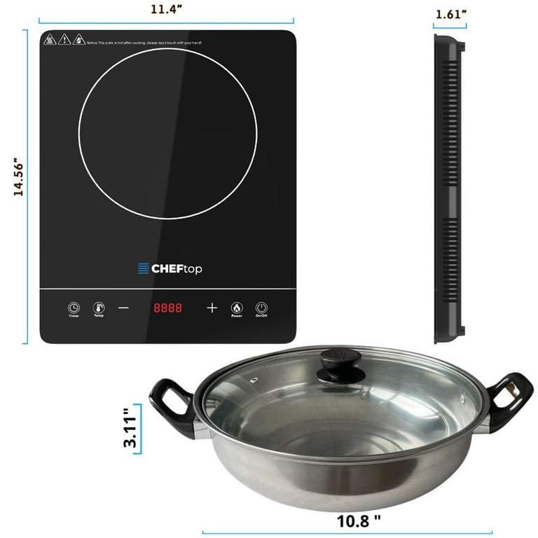 Drinkpod Cheftop 1300w Induction Cooktop With Bonus Pot : Target