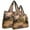 Set of 2, Camo, variant on Large & Small Foldable Tote Nylon Reusable Grocery Bags, Set of 2, Wilderness Animals
