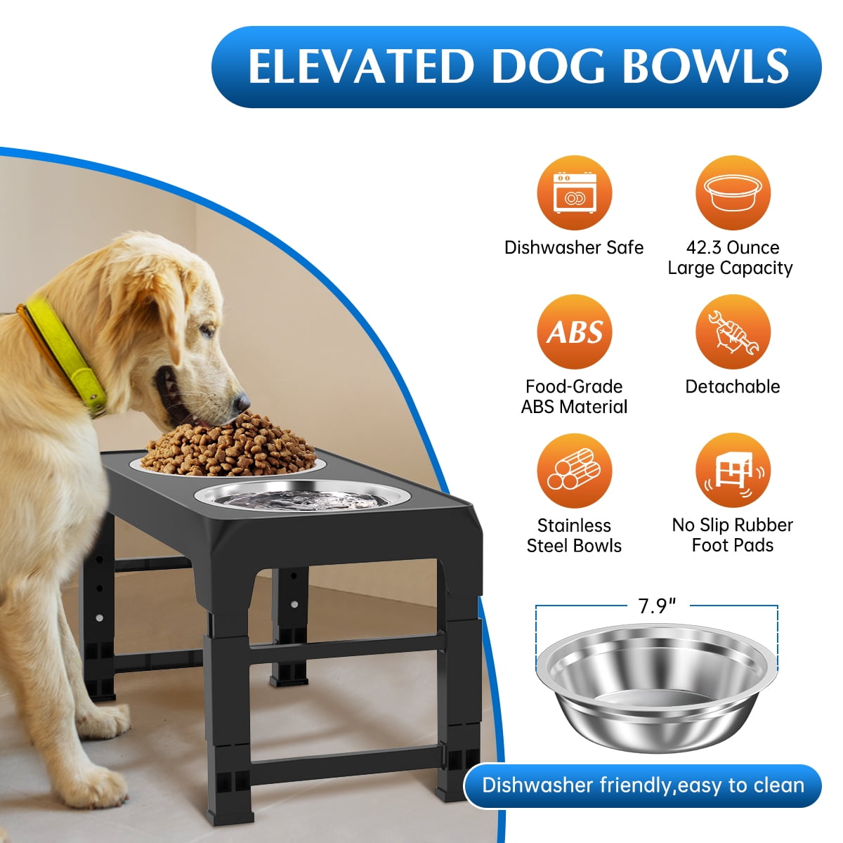 Dog Water Bowl, Dog Bowl No Spill