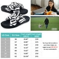 thumbnail image 6 of Women's Arch Support Slippers Memory Foam Orthotic Heel Cup Arthritis Edema House Shoes with Velcro Closure, Zebra 11, 6 of 6