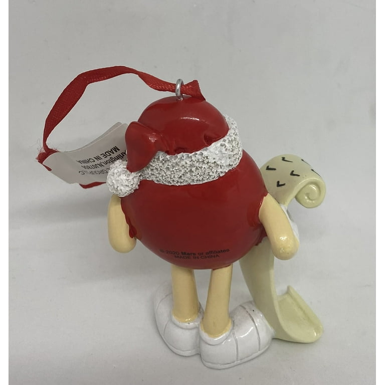 M&M's World Red Character Santa Christmas Ornament New with Tag