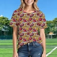 thumbnail image 5 of Game Day Short Sleeve Tshirts for Women Trendy Printed Graphic Plus Size Shirts Crew Neck Casual Tops (3XL, Yellow), 5 of 7