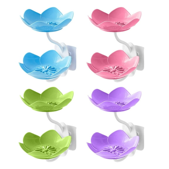 Storage And Organization,Bathroom Shelves,Soap Box Wall-mounted Draining Double-layer,Non-perforated Household Shelves Easy Cleaning,Soaps Case for Bathroom,Shower,Kitchen Sink Organizer