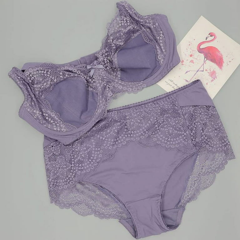 Purple Sexy Matching Panty Sets 38DD (E)