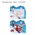 thumbnail image 4 of 10 tarjetas de invitación con temática de superhéroes de Los Vengadores, suministros para fiestas de cumpleaños, Iron Man, SpiderMan, Capitán América para cumpleaños de niños, 4 of 4