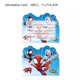 thumbnail image 5 of 10 tarjetas de invitación con temática de superhéroes de Los Vengadores, suministros para fiestas de cumpleaños, Iron Man, SpiderMan, Capitán América para cumpleaños de niños, 5 of 5