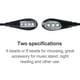 thumbnail image 4 of Luces para soportes de música ANGGREK Clip-on Negro LED portátil doble brazos ajustables, 4 of 8