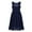 Navy Blue, variant on iiniim Kids Girls Rhinestone Flower Girl Dress Sleeveless Halter Neck Wedding Bridesmaid Dresses