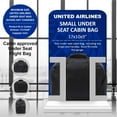 thumbnail image 3 of Aerolite 17x10x9” United Airlines Maximum Size Carry On Personal Item Bags with 5 Year Guarantee, Foldable Premium and Lightweight, Cabin Luggage Under Seat Flight Travel Duffel Bag, 3 of 8