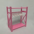 thumbnail image 6 of Doll Clothes Wardrobe Organizer with Hangers, Portable Storage Closet for 15Cm 17Cm Doll Accessories And Outfits, Dollhouse Furniture for Display And Organization, 6 of 9