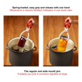 thumbnail image 2 of Starfrit Jar Lifter, Spring-Loaded One-Hand Use, Non-Slip Grip, Canning Tool for Lifting Jars, Free Standing, Locking Handle, Dishwasher Safe, Canning Accessory, 2 of 6