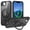 Black, variant on ELEHOLD Rugged Case For iPhone 17e/iPhone 16e , Shockproof Magnetic Ring Holder Kickstand Heavy Duty Protective Cover,  Rose