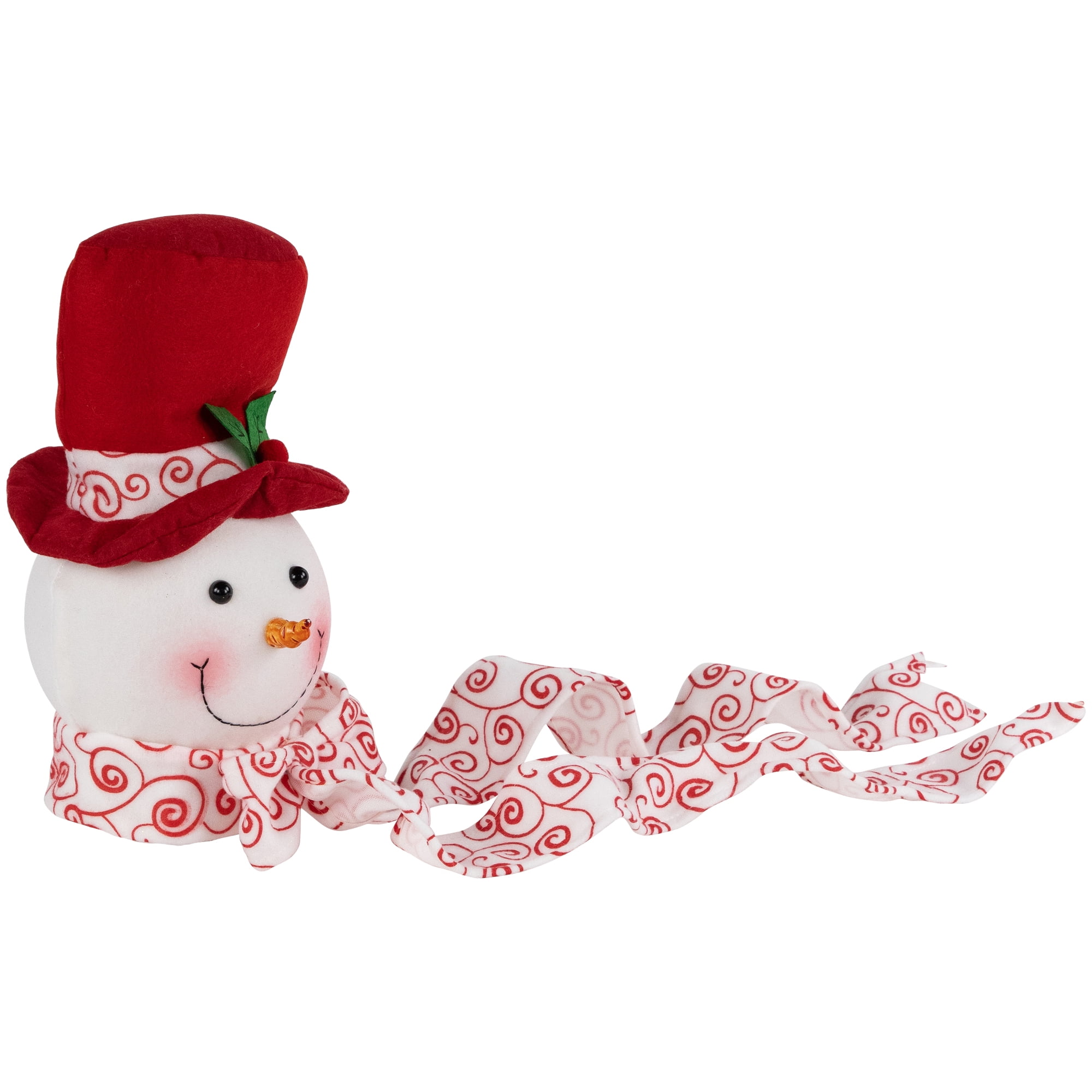 Northlight Plush Snowmen in Hats Christmas Ornaments - 12.5" - Set of 3