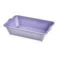 thumbnail image 3 of Juego de cuenco y colador de drenaje con cesta para limpiar alimentos y espaguetis Violeta 2 niveles, 3 of 9