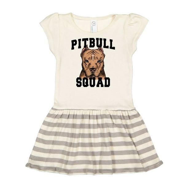 INKtastic Dog Pitbull Squad Toddler Dress