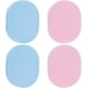 thumbnail image 1 of 4 esponjas limpiadoras faciales ovaladas reutilizables de 2 colores, color rosa y azul, para desmaquillar., 1 of 6