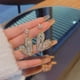 thumbnail image 5 of Luz Temperamento Moda Corazón Zircon Pendientes de Cristal Pequeño fresco Pendientes de Oro Temperamento desgaste Pendientes, 5 of 7