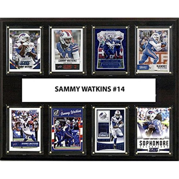 C & I Collectables 1215WATKINS8C 12 x 15 Po Sammy Watkins NFL Billets de Buffle 8 Plaque de Carte
