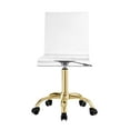 thumbnail image 3 of Ebbe Gold Office Chair - 5-Star Stainless Steel Base, Wheel Castors, Armless, 3 of 9