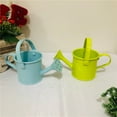 thumbnail image 5 of huanledash Kettle Ornament Drop-resistant Opening Design Creative Decorative Galvanized Iron Flower Planting Pot Watering Can Home Garden, 5 of 8