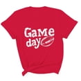 thumbnail image 4 of Gamivast Running Shirts for Men Game Day Distressed Football Graphic Crew Neck Short Sleeve T Shirts Gym Shirts Soft Breathable Material Workout Outfits, 4 of 5