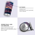 thumbnail image 2 of 20oz Stainless Steel Tumbler with Straw, Double Wall Insulated Travel Tumbler Wild Horses Running, 2 of 7