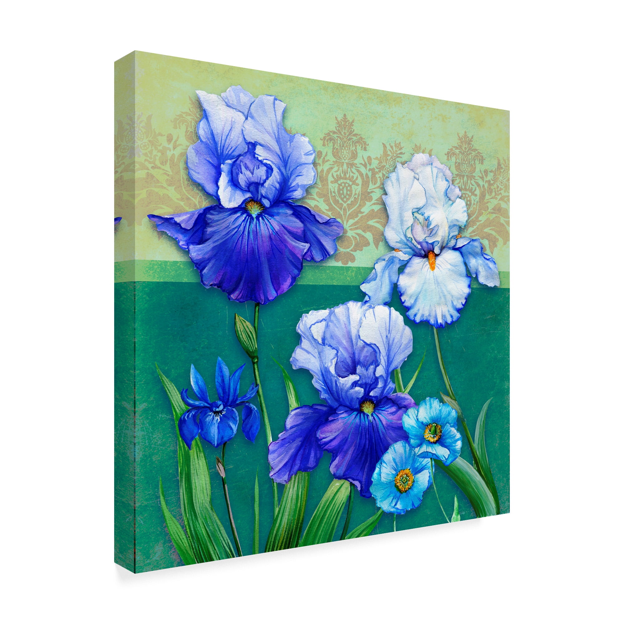 Trademark Fine Art 'Blue Flowers' Canvas Art by Maria Rytova
