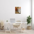 thumbnail image 2 of Modern Field Landscape Trees Abstract Painting Gallery Wrapped Canvas Print Wall Art, 2 of 7