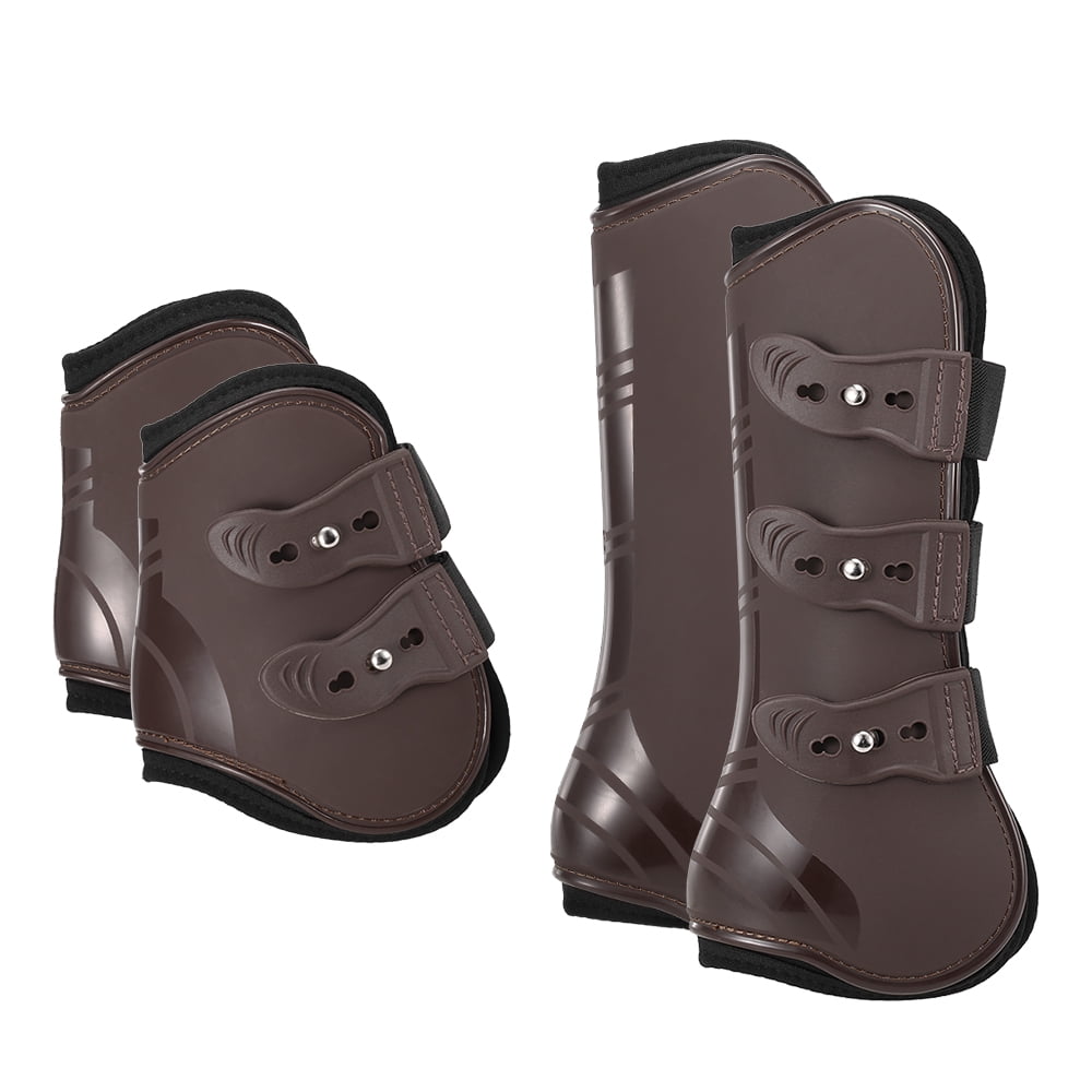 Details about   4pcs/Set Adjustable Horse Leg Guard Boot Tendon Front Hind Leg Protector Cover 